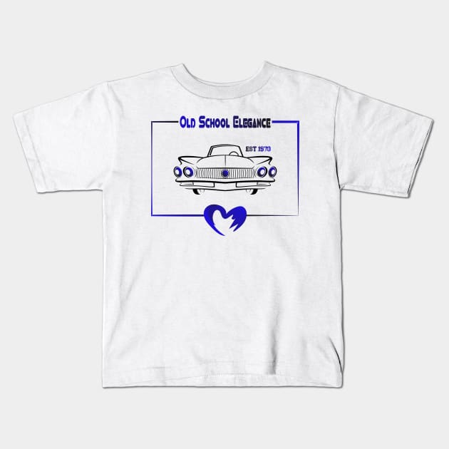 cars classic vintage elegence lovers old school 1970s Kids T-Shirt by Mirak-store 